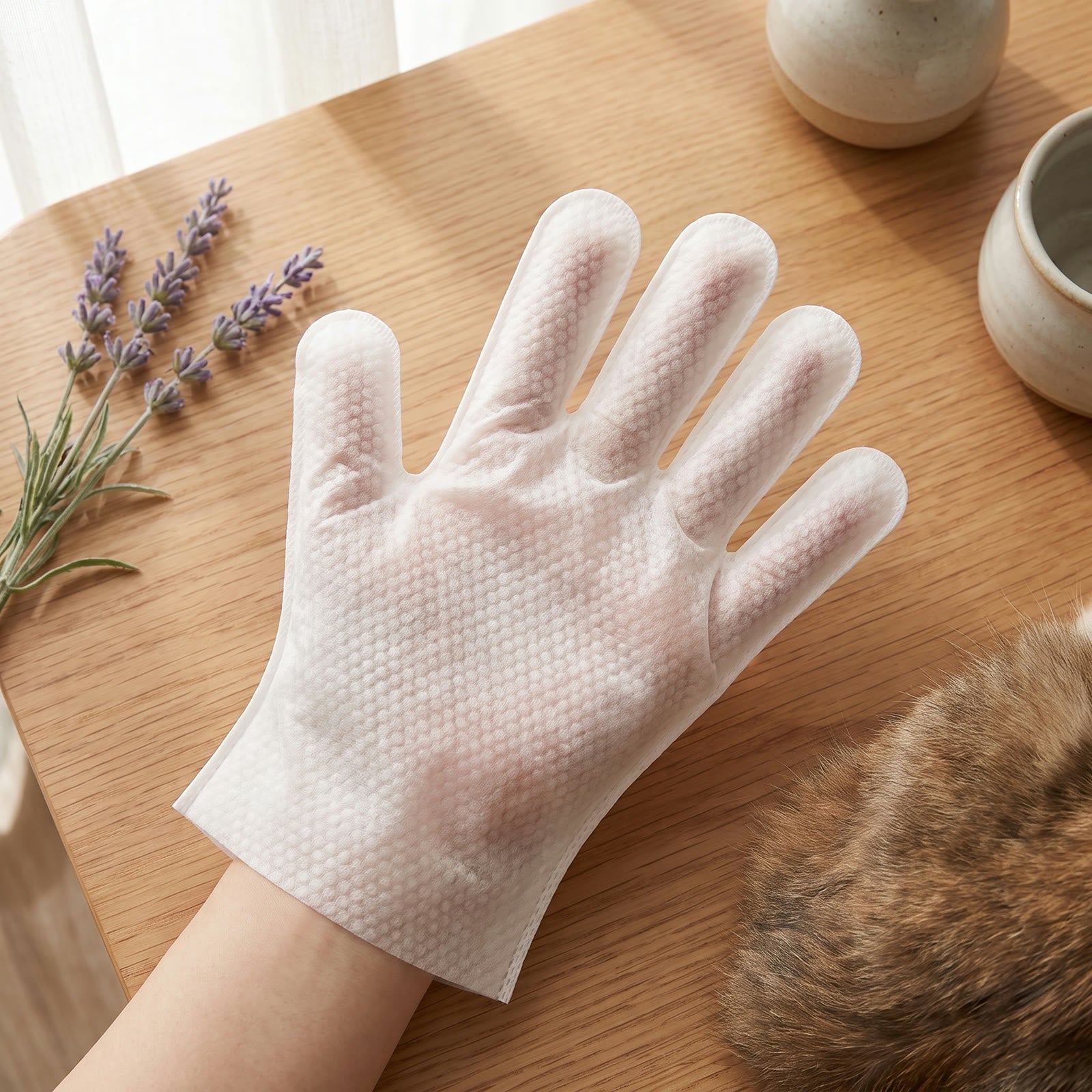 It is a glove, not a tissue